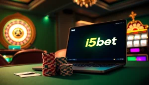 Experience thrilling online gambling on https://i5bet.it.com/ with poker chips and winning cards.