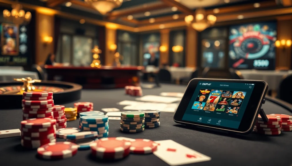 Experience the thrill of gambling on Onicplay with vibrant casino tables and exciting gameplay.