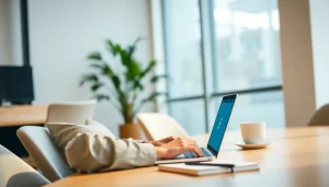 在笔记本电脑上使用 WhatsApp Web 的活跃用户，展示无缝沟通体验。