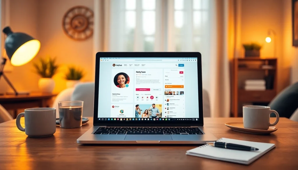 Learn how to find paid OnlyFans pages through a detailed guide on a laptop screen.