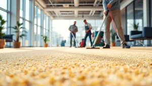 Experience exceptional commercial carpet cleaning service in a bright office environment.