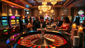Zonafilm showcases a thrilling casino atmosphere filled with excitement and luxury.