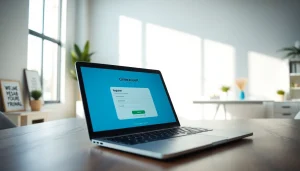 1win hesab yaratmaq üçün asanlıqla qeydiyyat forması göstəran müasir noutbuk.