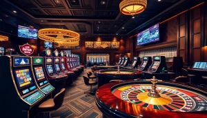 Rasakan sensasi kemenangan Datuk di kasino mewah, dengan meja-meja berwarna-warni dan perayaan meriah.