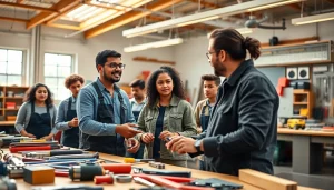 Engaged students learning at a Trade School In Tennessee with focus on hands-on skills development.