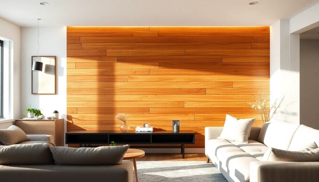 Enhance your interiors with stylish wood wall designs that feature intricate panels.