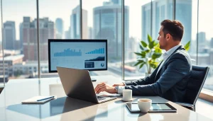 PedroVazPaulo operations consulting professional analyzing business data in a modern office