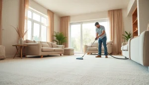 Efficient carpet cleaners lincoln ca restoring a cozy living room with fresh, clean carpets.