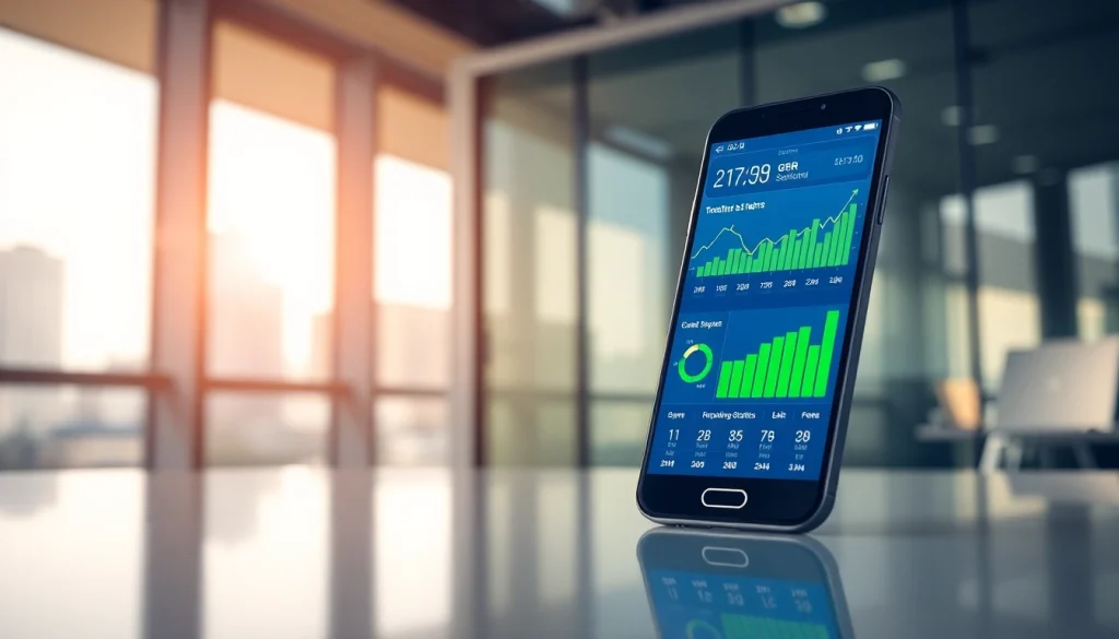 แอปพลิเคชัน thscore สำหรับสถิติฟุตบอลที่แสดงไว้บนสมาร์ทโฟน