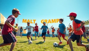 Active boys enjoying different sports at Multi Sports Camps for Boys. Learn more about their fun activities!