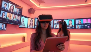 Experience engaging nsfw ai chat in a vibrant digital environment showcasing AI girlfriend chat interfaces and modern technology.