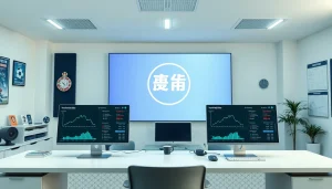 Trustworthy sports betting verification with 슈어맨 in a modern office.