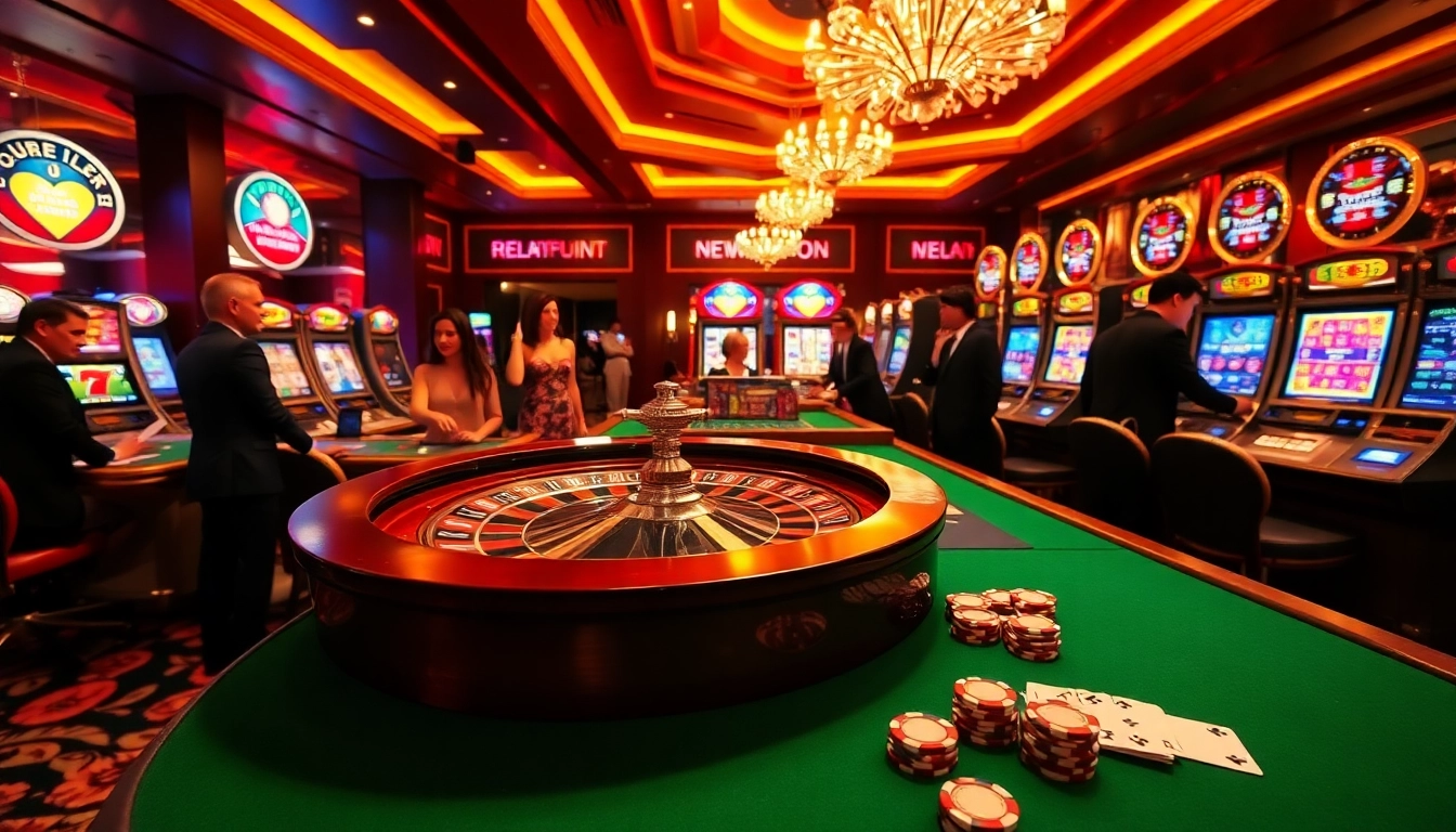 Découvrez l'atmosphère palpitante du meilleur casino en ligne avec des options de jeu vibrantes et un décor élégant.