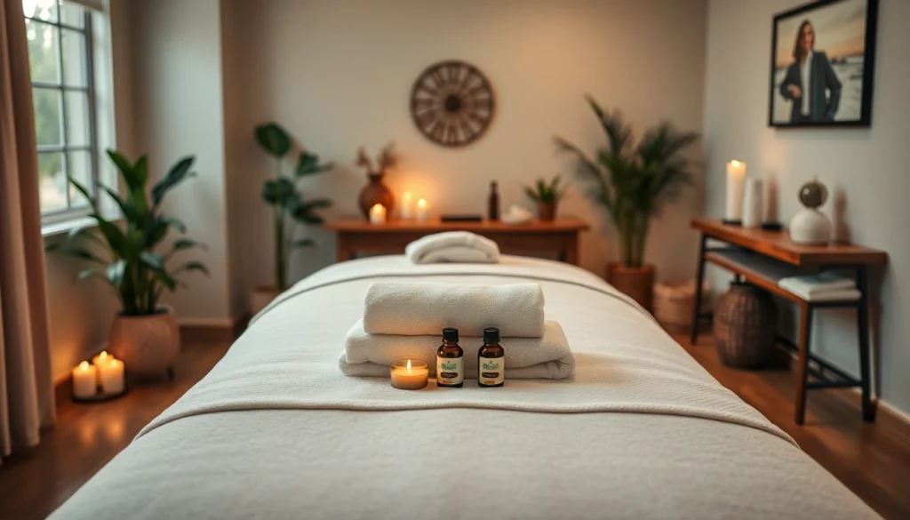 휴식을 위한 수원출장마사지 서비스를 선보이는 전문 가정 마사지 환경.