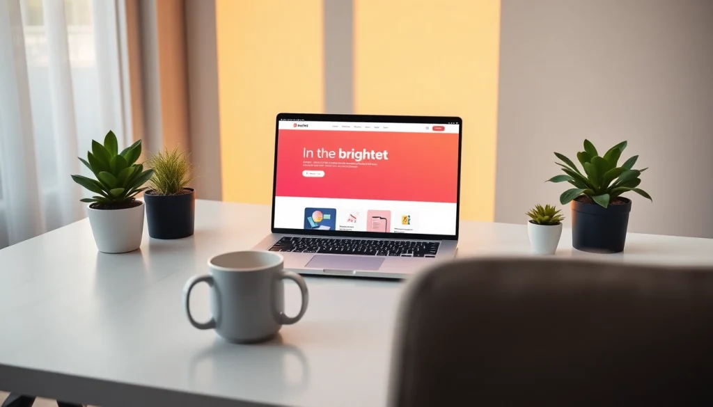Showcase Brightet with an organized digital workspace highlighting productivity.