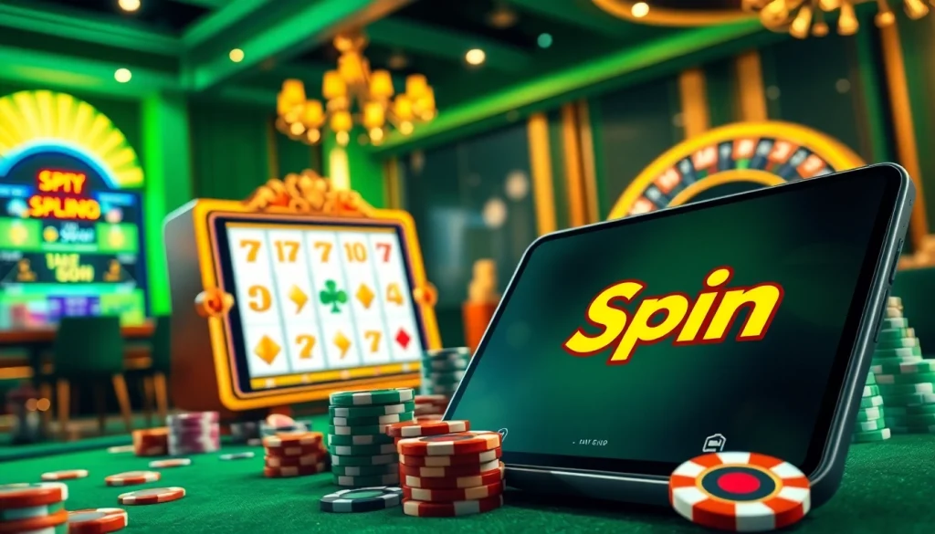 Rasakan MABAR88 Spin pada kualitas terbaiknya dengan visual perjudian online yang memukau menampilkan mesin slot berwarna-warni dan chip poker.