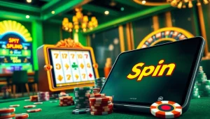 Rasakan MABAR88 Spin pada kualitas terbaiknya dengan visual perjudian online yang memukau menampilkan mesin slot berwarna-warni dan chip poker.