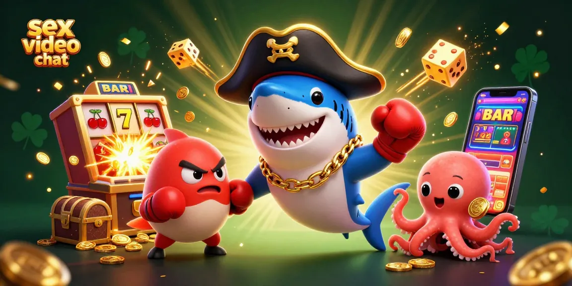 Engage in sex video chat with animated characters in a vibrant casino setting, featuring dynamic game elements.
