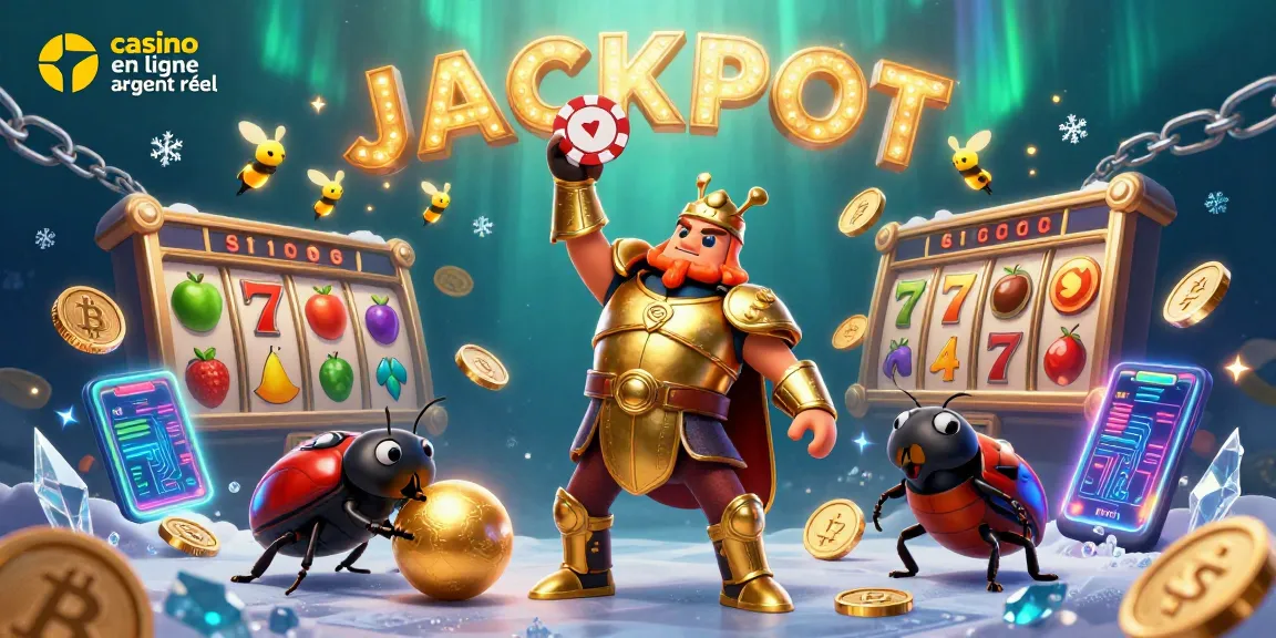 Jouez dans un casino en ligne argent réel avec des personnages de jeux captivants et des éléments de jackpot.