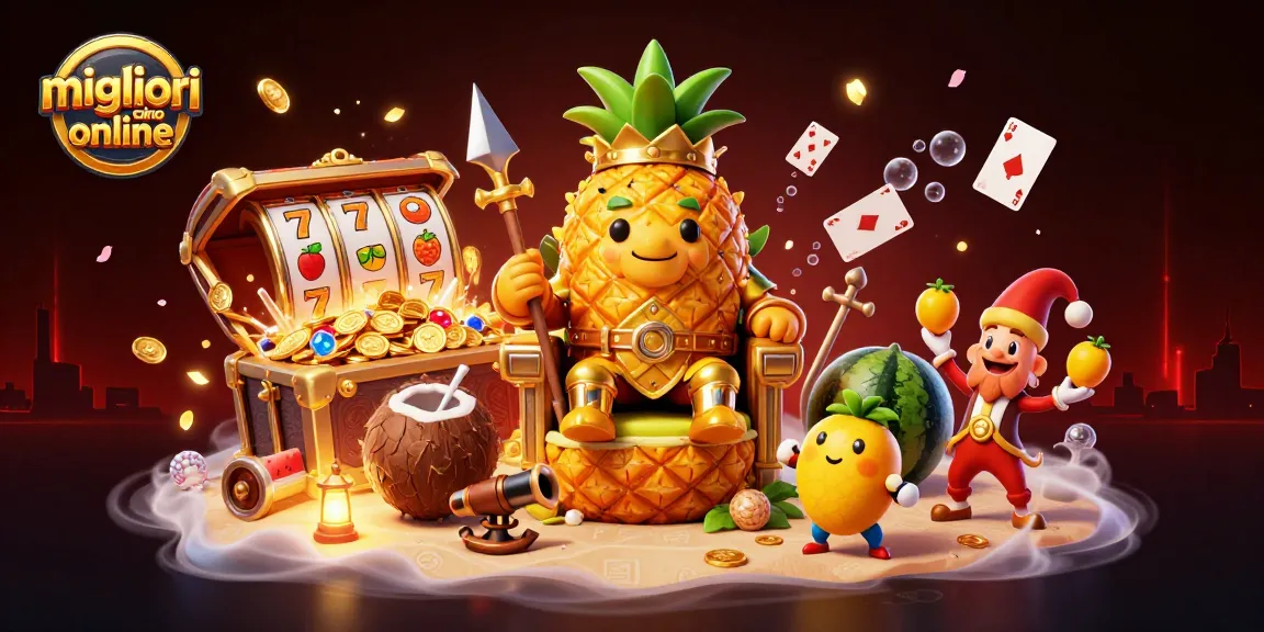 Scopri i migliori casino online con il re ananas e i suoi guardiani in un'avventura esplosiva di gioco!