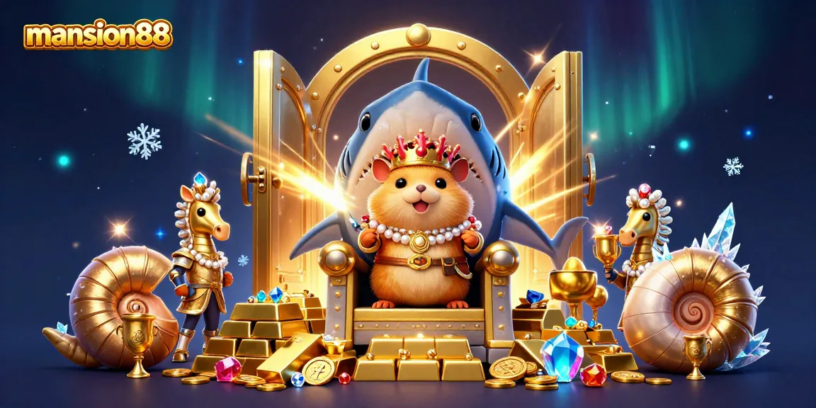 Bet on mansion88 and win with thrilling casino games amidst golden treasure and sparkling jewels.