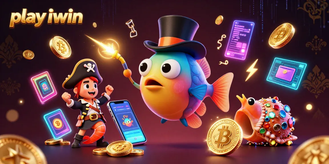 Play iwin by joining a mystical underwater adventure with a glowing deep-sea anglerfish