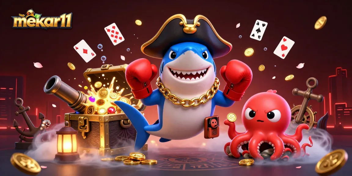 Experience mekar11's thrilling action in this vibrant underwater casino adventure scene.