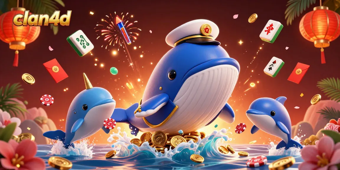 Experience thrilling fun with clan4d as whales and dolphins join the poker action!