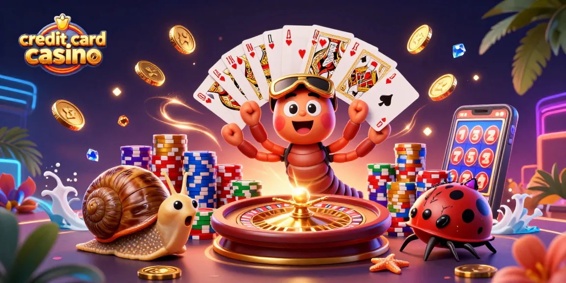 Experience thrilling moments at a credit card casino with vibrant characters and dynamic gameplay.